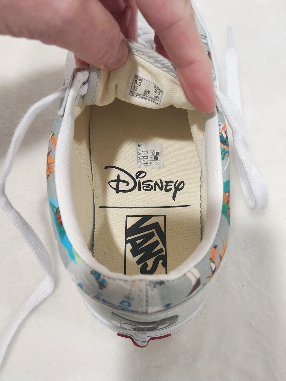 Vans Old Skool Walt Disney 50th Anniversary Park Map Sneakers Mens 8 Womens 9.5 - Picture 12 of 14